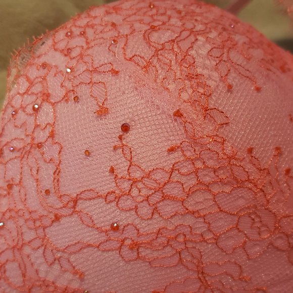 New VS Very Sexy Bling Push Up Lace Bra - 34DD - Picture 5 of 7